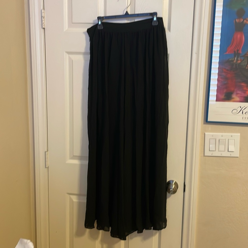 Black maxi skirt